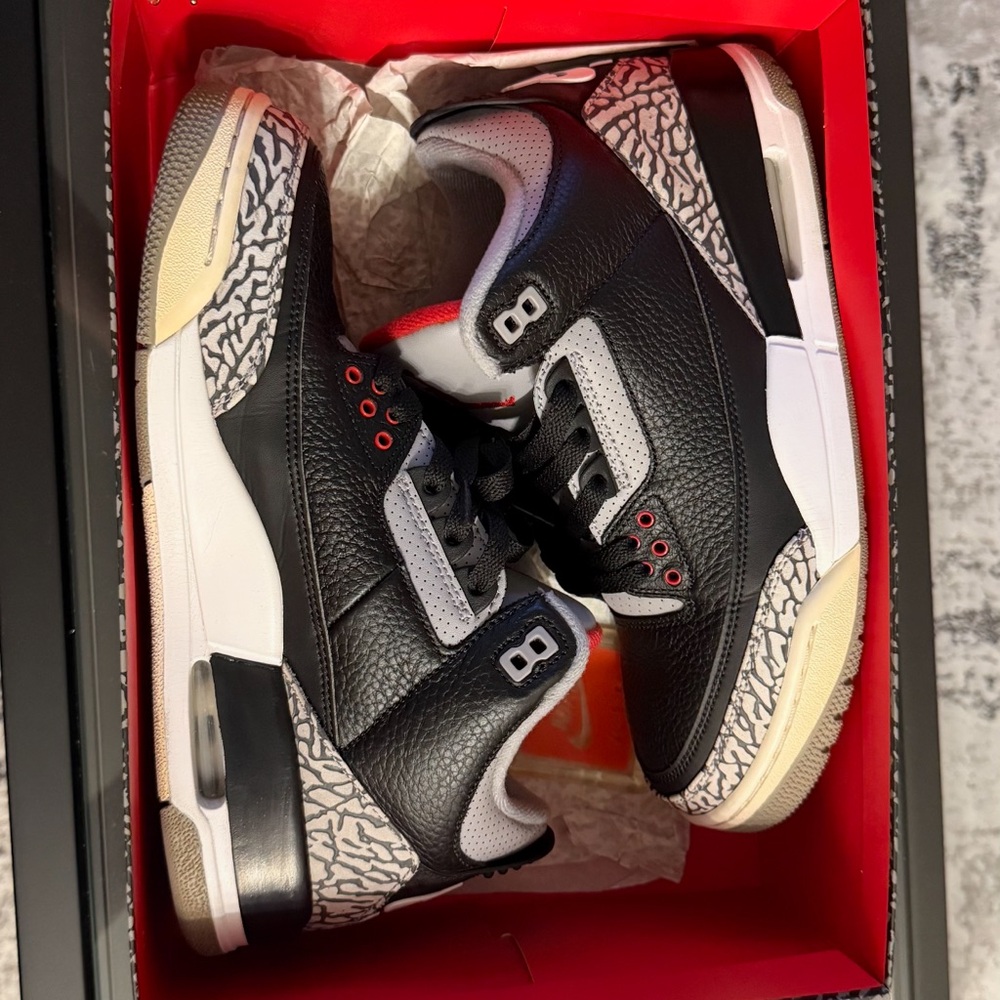 Jordan Sneakers with Black, Gray, and Red Accents - Picture 11 of 12